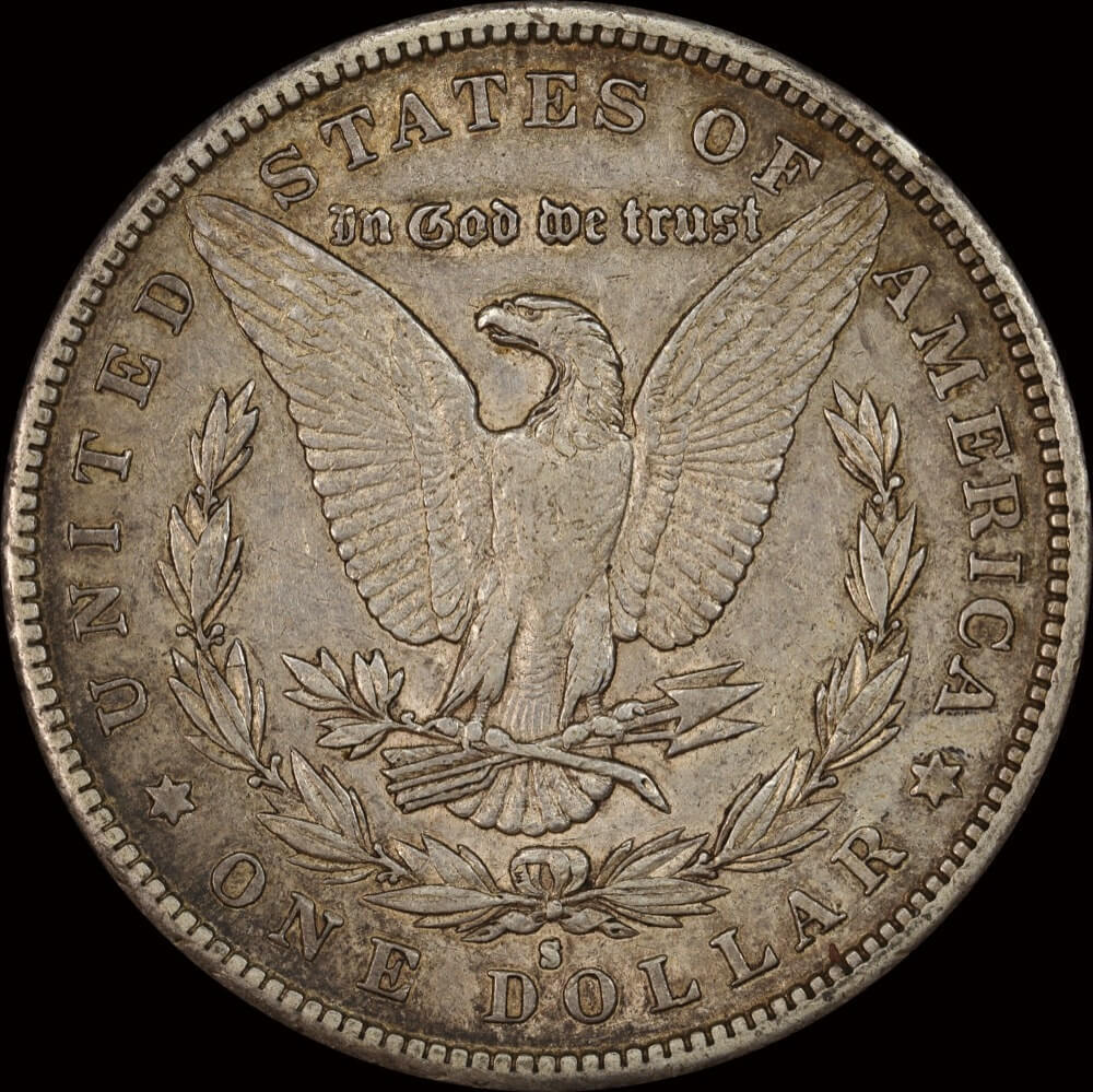 USA 1889-S Silver Morgan Dollar good VF product image