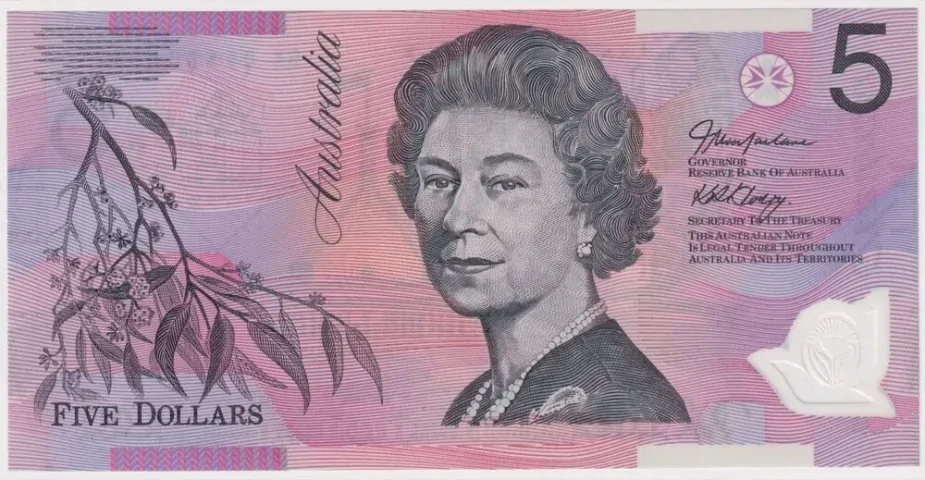 2005 $5 Note McFarlane/Henry Standard Prefix R220c Uncirculated