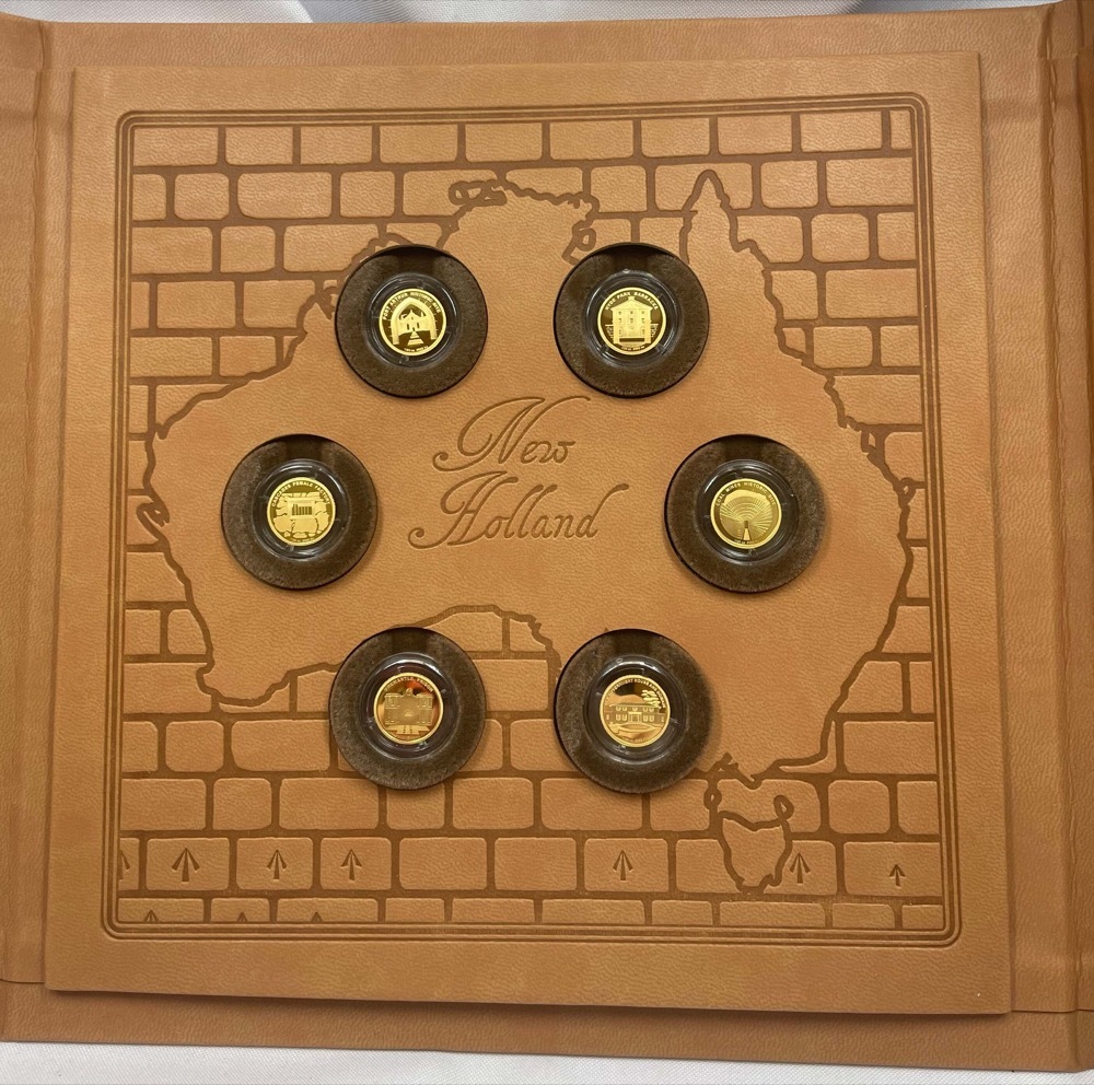 2011 Gold 5 Dollar 6 Coin Proof Set Convict Heritage Sites Collection