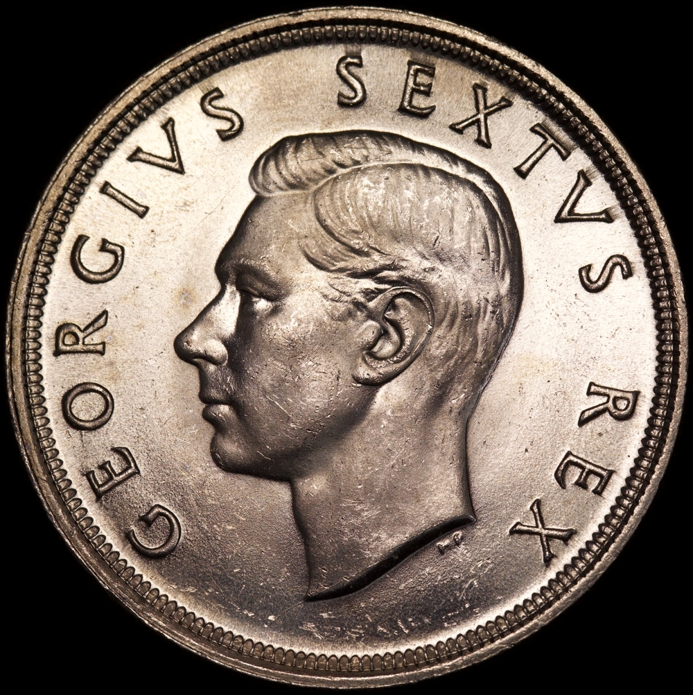 South Africa 1948 Silver 5 Shillings KM#40.1 Choice Uncirculated product image