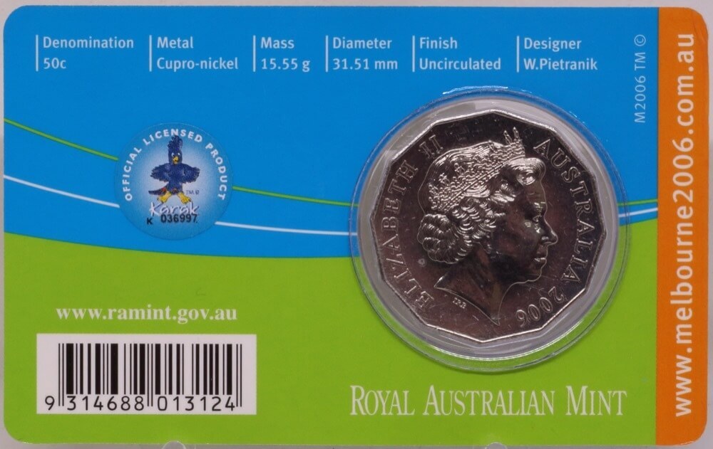 2006 50 Cent Unc Melbourne Commonwealth Games - Basketball