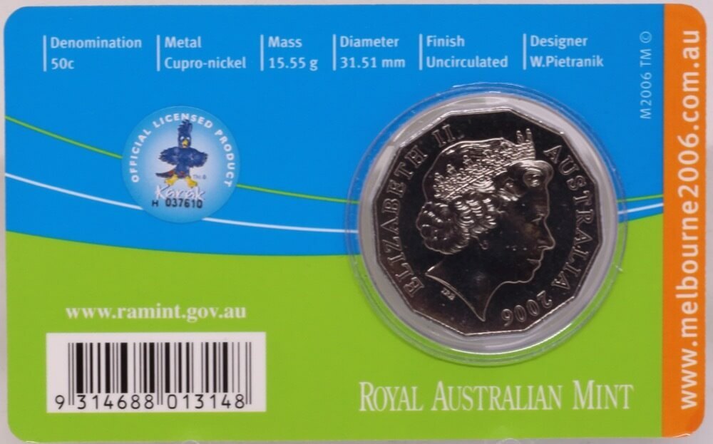 2006 50 Cent Unc Melbourne Commonwealth Games - Hockey