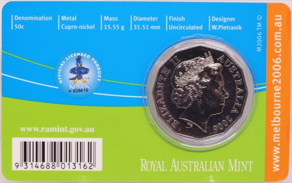 2006 50 Cent Unc Melbourne Commonwealth Games - Shooting