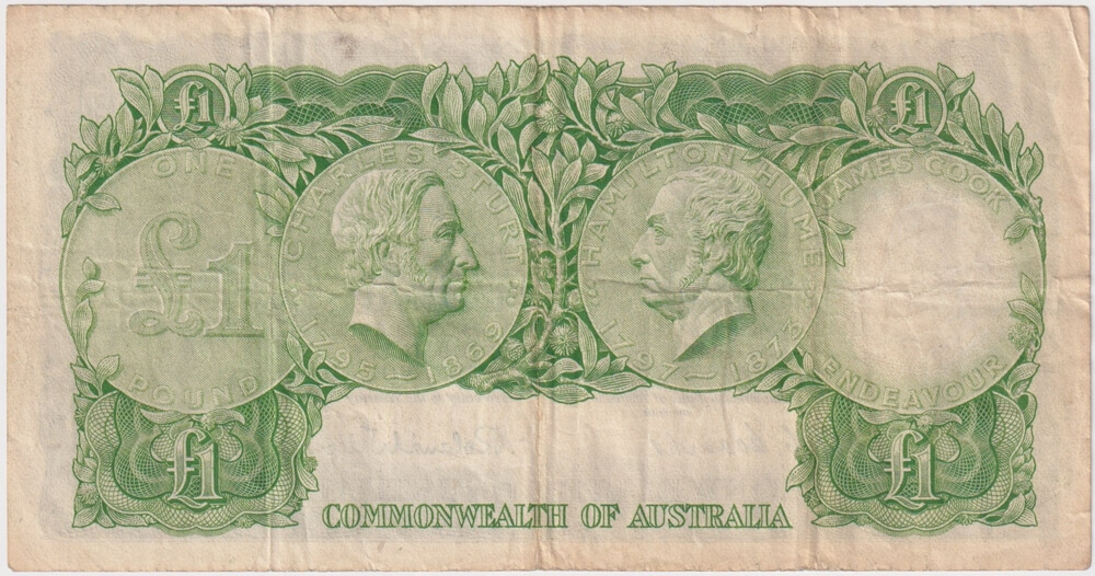 1953 One Pound Coombs/Wilson R33 Very Good