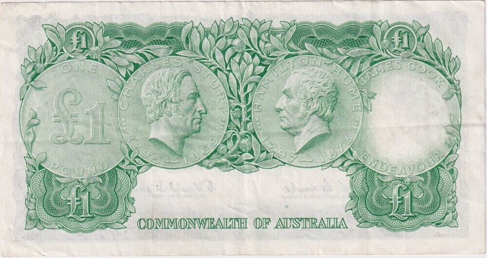 1961 One Pound Coombs/Wilson R34A about EF