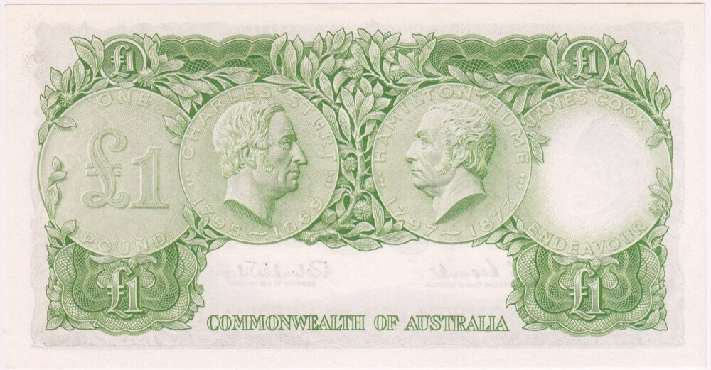 1961 One Pound Coombs/Wilson R34A about Unc
