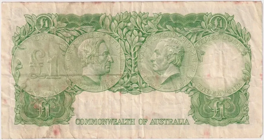 1961 One Pound Coombs/Wilson R34A about VF