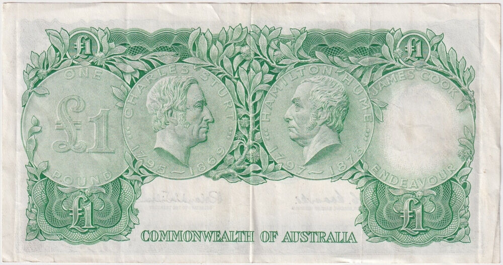 1961 One Pound Coombs/Wilson R34B about EF 