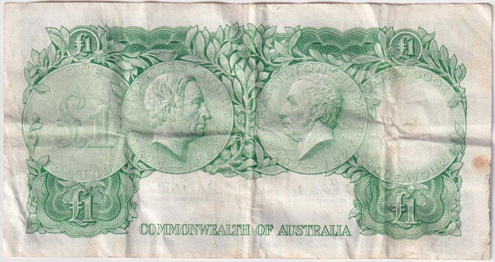 1961 One Pound Coombs/Wilson R34B good VF