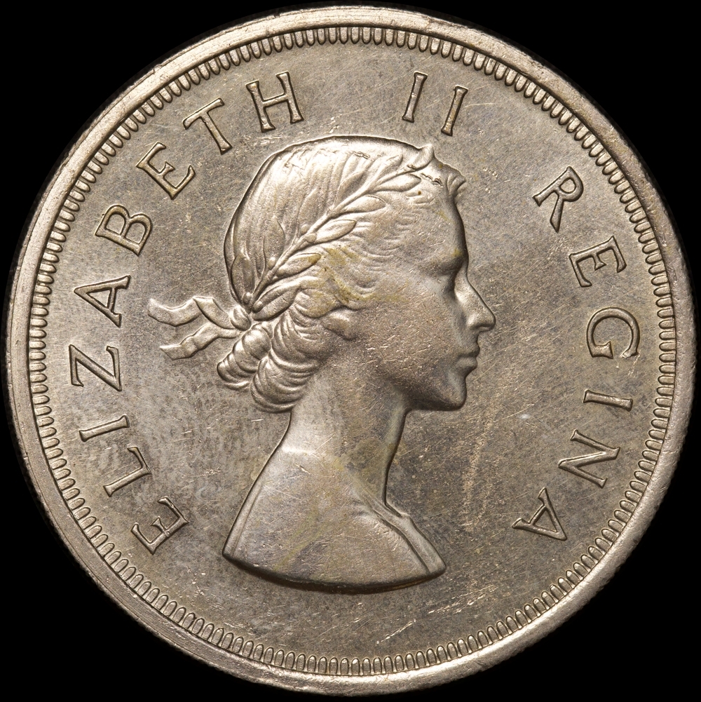 South Africa 1958 Silver 5 Shillings KM#52 Uncirculated product image