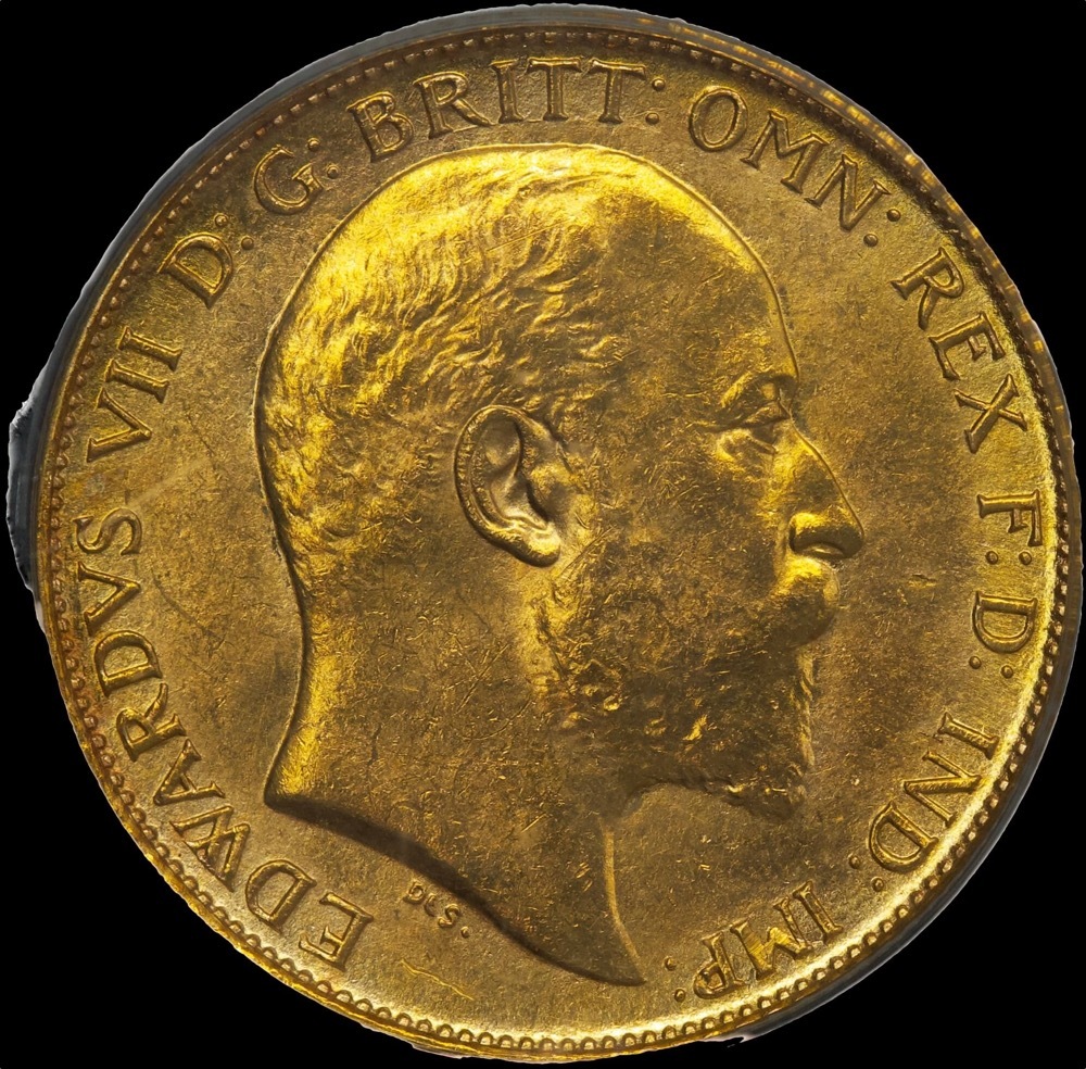 1902 Sydney Edward VII Half Sovereign Choice Unc (PCGS MS63)