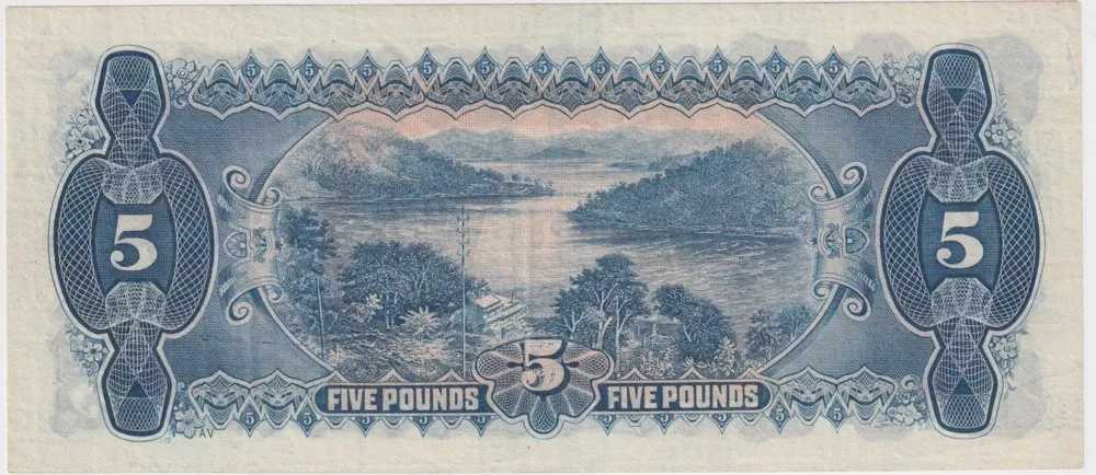 1928 Five Pound Riddle/Heathershaw R42 Extremely Fine