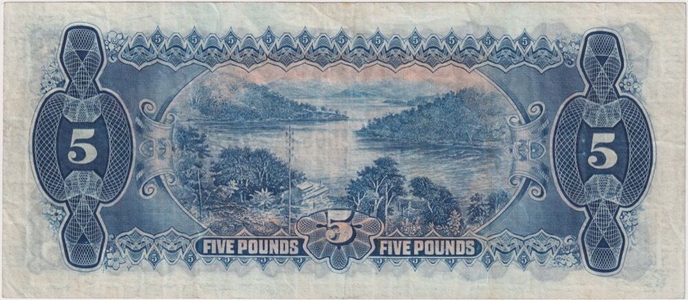 1928 Five Pound Riddle/Heathershaw R42 PCGS VF30