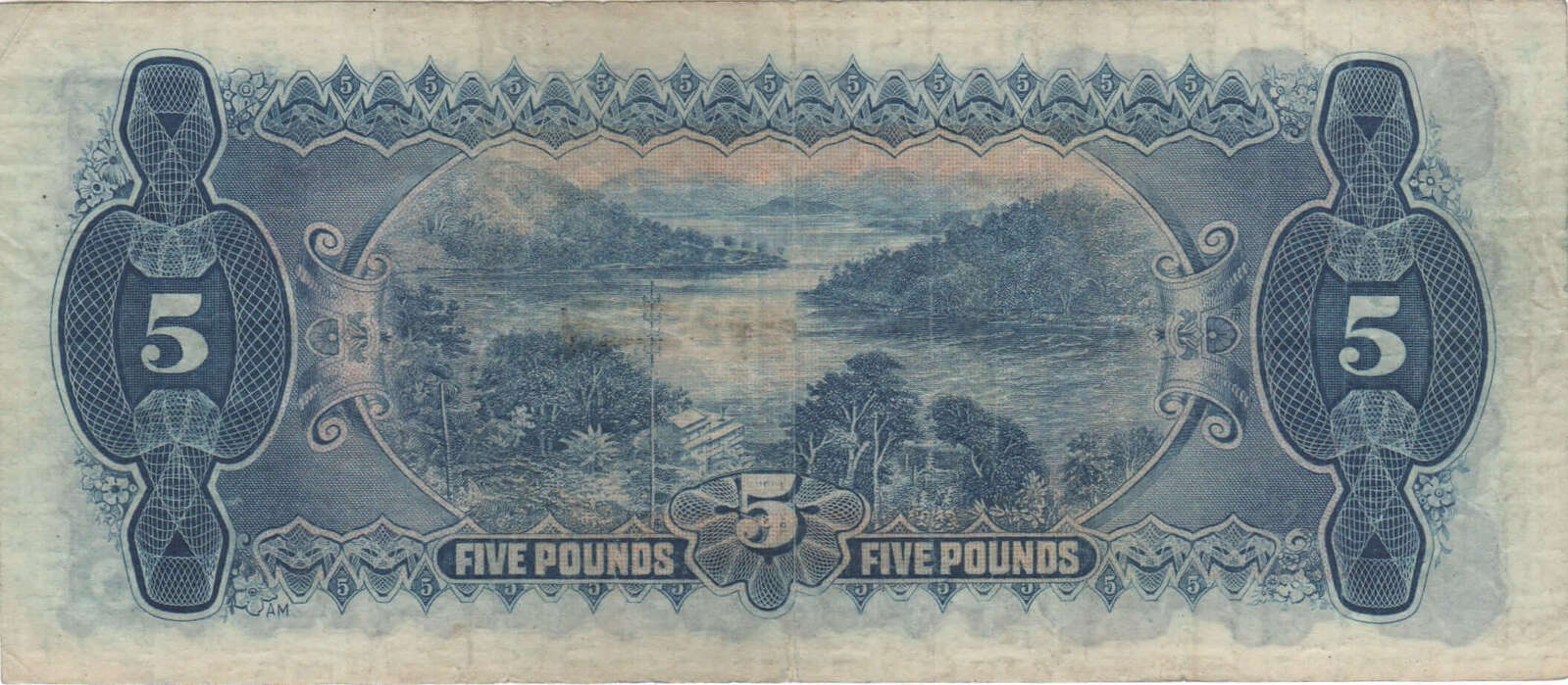 1928 Five Pound Riddle/Heathershaw R42 Very Fine