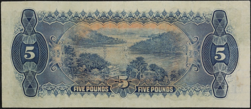 1932 Five Pound Riddle/Sheehan R43 PCGS VF25