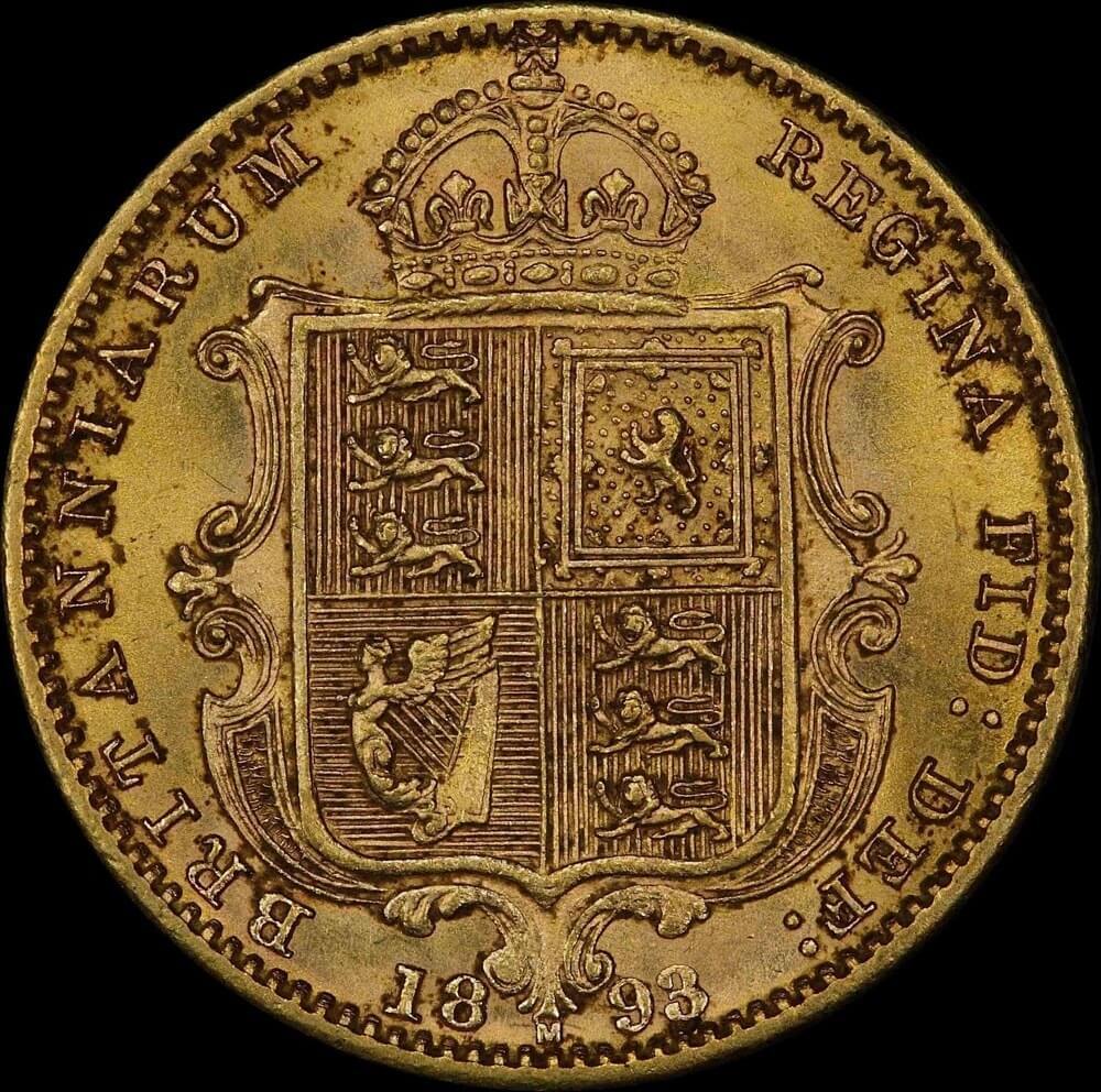 1893 Melbourne Jubilee Head Half Sovereign Choice Unc (PCGS MS63) product image