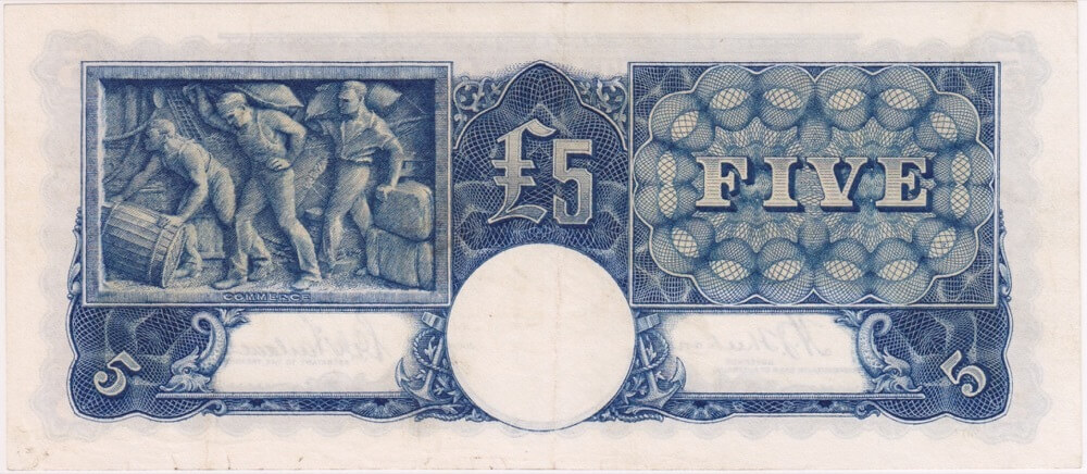 1939 Five Pound Sheehan/McFarlane R45 about EF