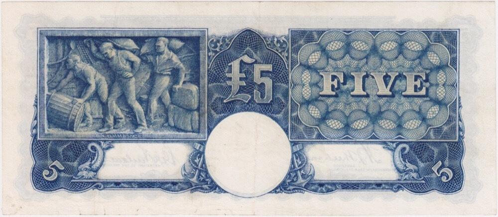 1939 Five Pound Sheehan/McFarlane R45 about EF