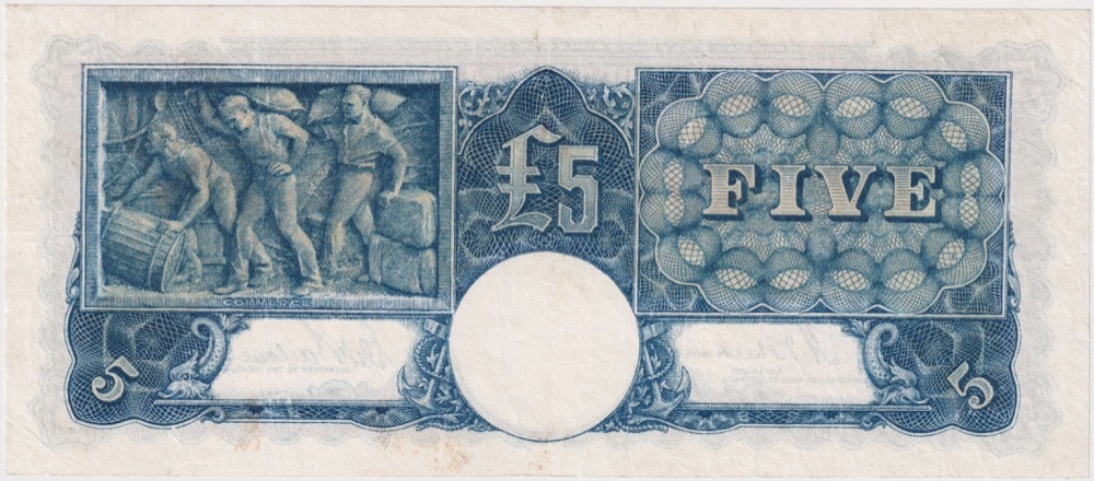 1939 Five Pound Sheehan/McFarlane R45 about VF