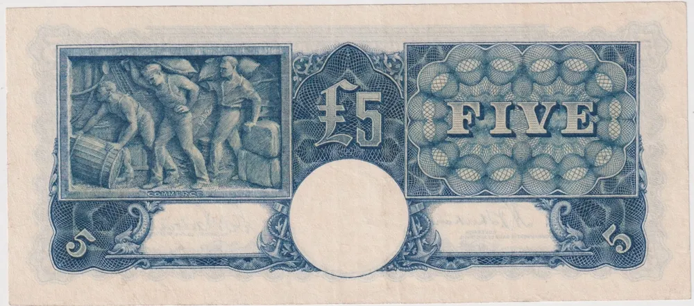 1939 Five Pound Sheehan/McFarlane R45 about VF