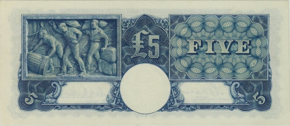 1939 Five Pound Sheehan/McFarlane R45 Extremely Fine