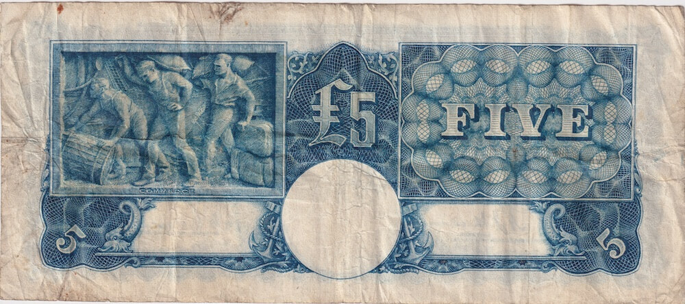 1939 Five Pound Sheehan/McFarlane R45 Fine