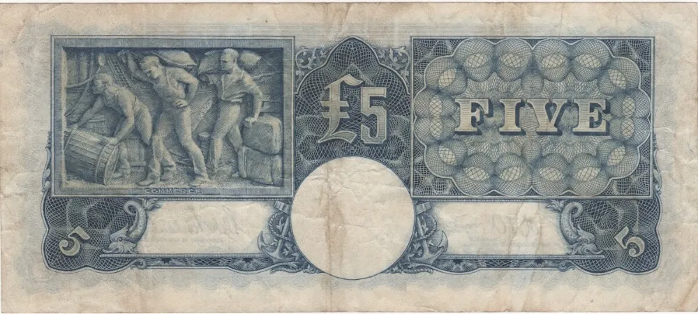 1942 Five Pound Armitage/McFarlane R46 Very Fine