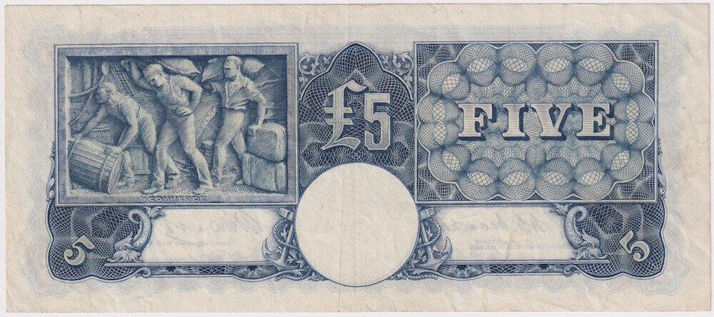 1949 Five Pound Coombs/Watt R47 good VF