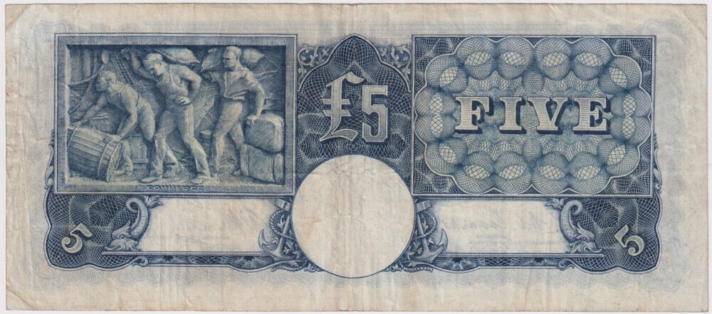 1949 Five Pound Coombs/Watt R47 Very Fine