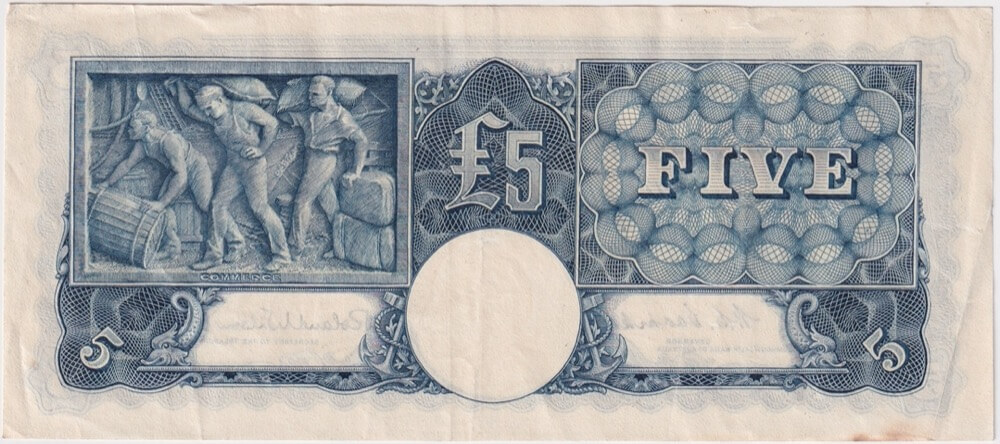 1952 Five Pound Coombs/Wilson R48 about EF