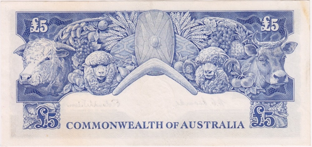 1954 Five Pound Coombs/Wilson R49 good EF