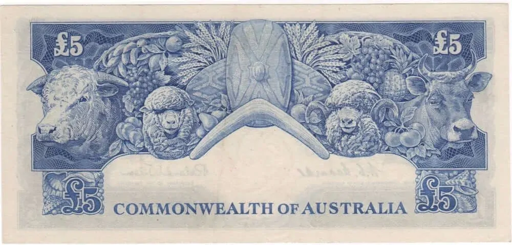 1954 Five Pound Coombs/Wilson R49 good VF