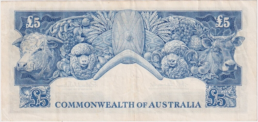 1960 Five Pound Coombs/Wilson R50 about EF