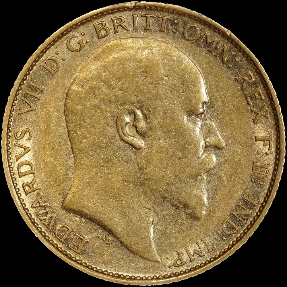 1903 Sydney Edward VII Half Sovereign good VF