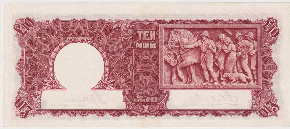 1934 Ten Pound Riddle/Sheehan R57 about EF
