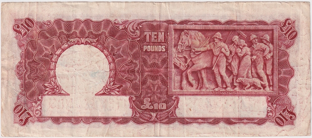 1934 Ten Pound Riddle/Sheehan R57 about VF