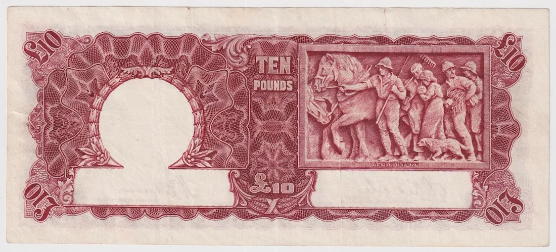 1934 Ten Pound Riddle/Sheehan R57 good VF