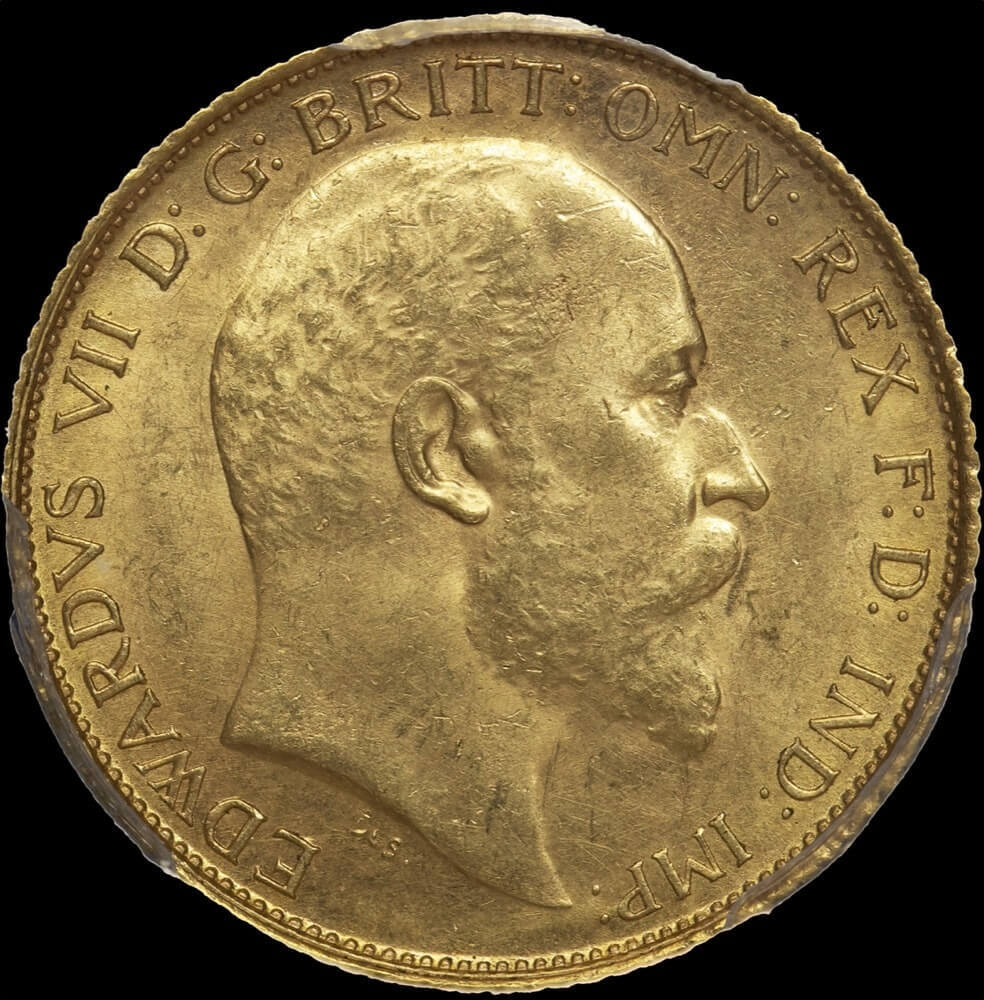 1903 Sydney Edward VII Half Sovereign Unc (PCGS MS62)