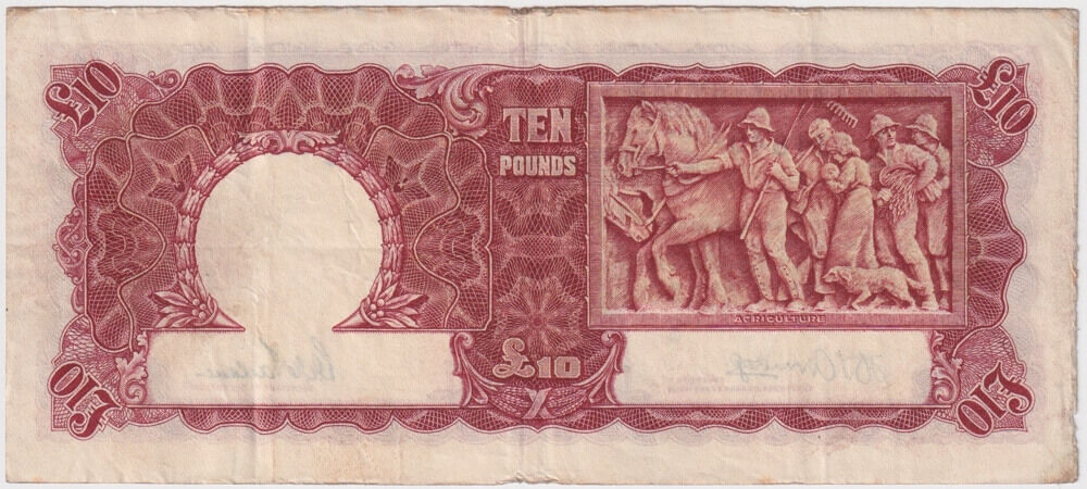1943 Ten Pound Armitage/McFarlane R59 Fine
