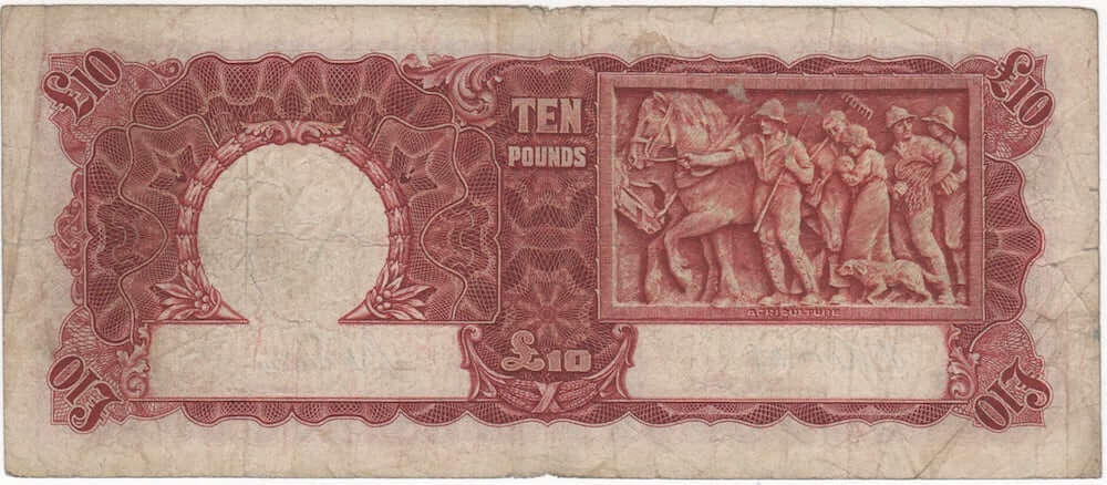 1943 Ten Pound Armitage/McFarlane R59 about Fine