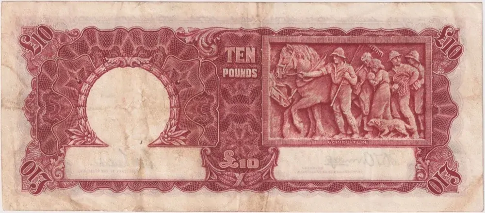 1943 Ten Pound Armitage/McFarlane R59 good VF