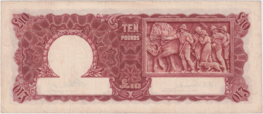 1949 Ten Pound Coombs/Watt R60 about VF