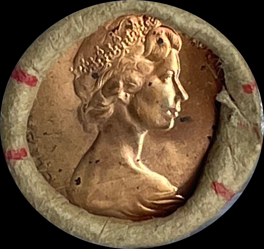 1976 One Cent RAM Mint Roll - Heads/Heads