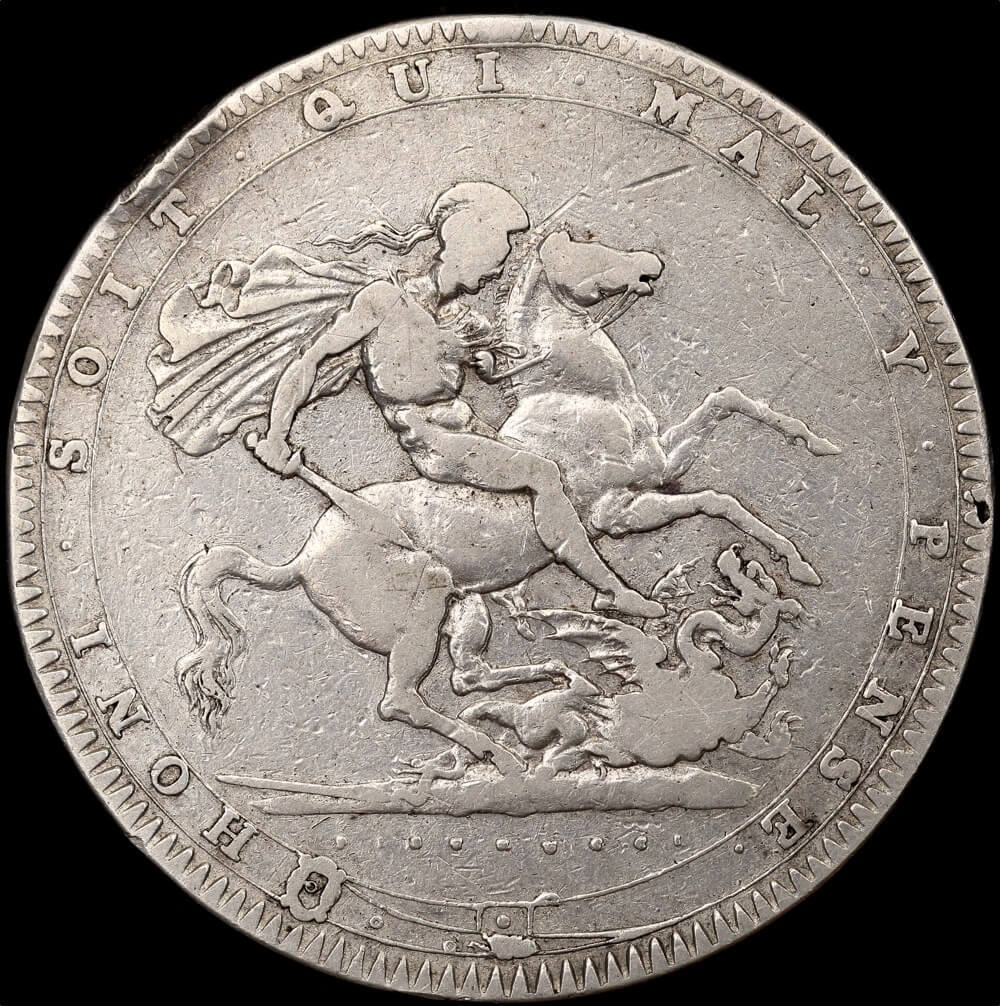 1820 Silver Crown George III S#3787 Very Good product image