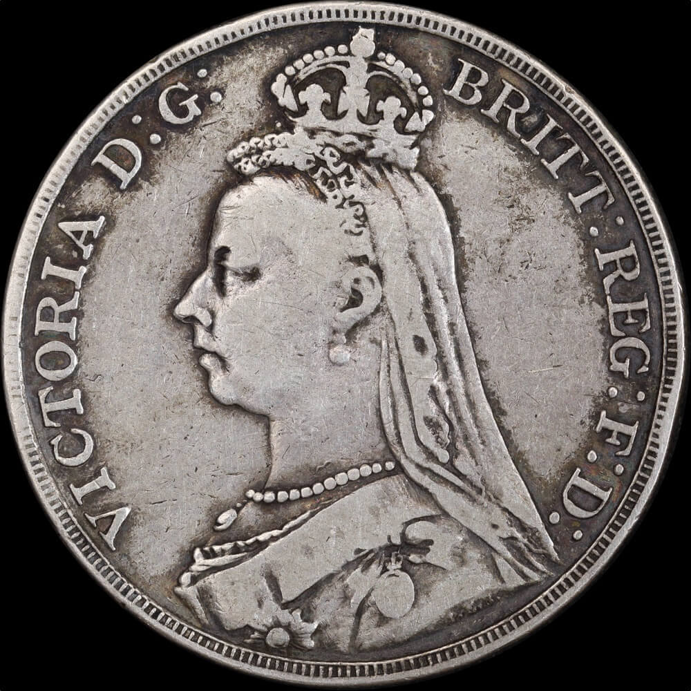 1891 Silver Crown Victoria S#3921 Fine product image