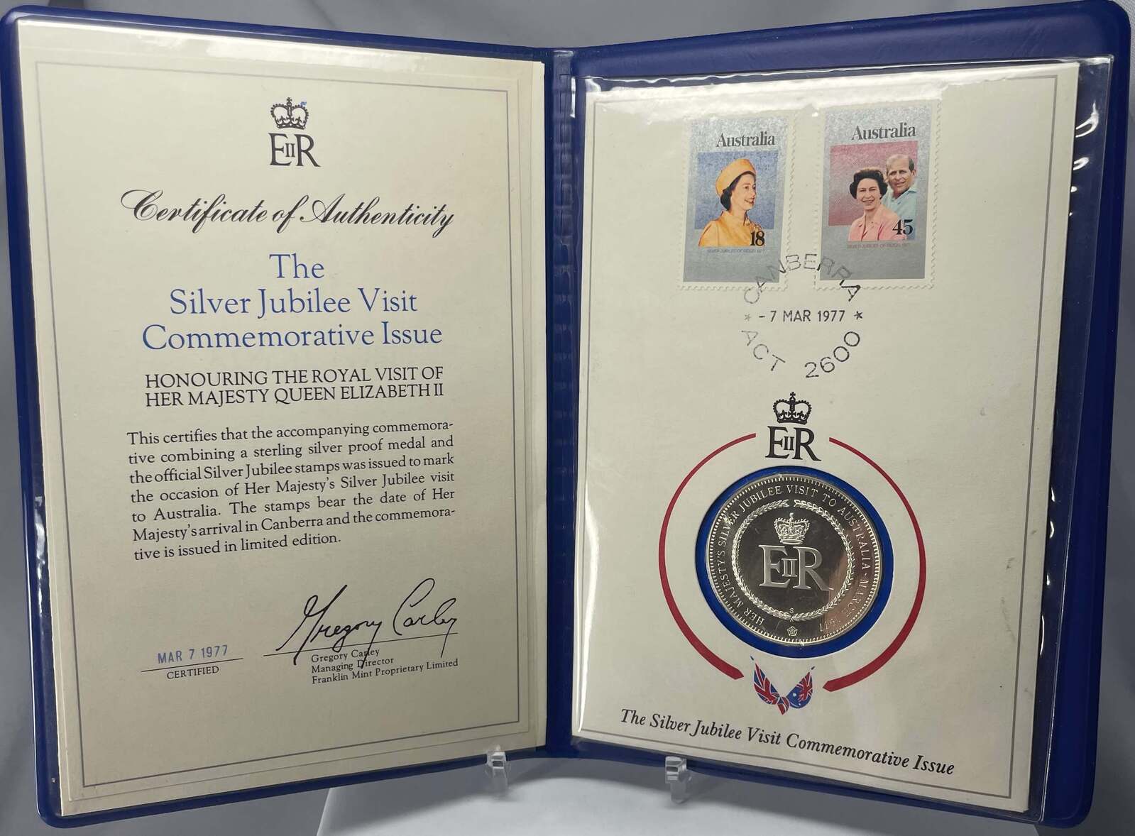 1977 Silver Jubilee Visit of QEII Commemorative Medal
