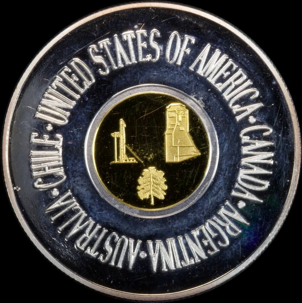 USA Homestake 2001 Bimetal Medal 125 Years of Mining