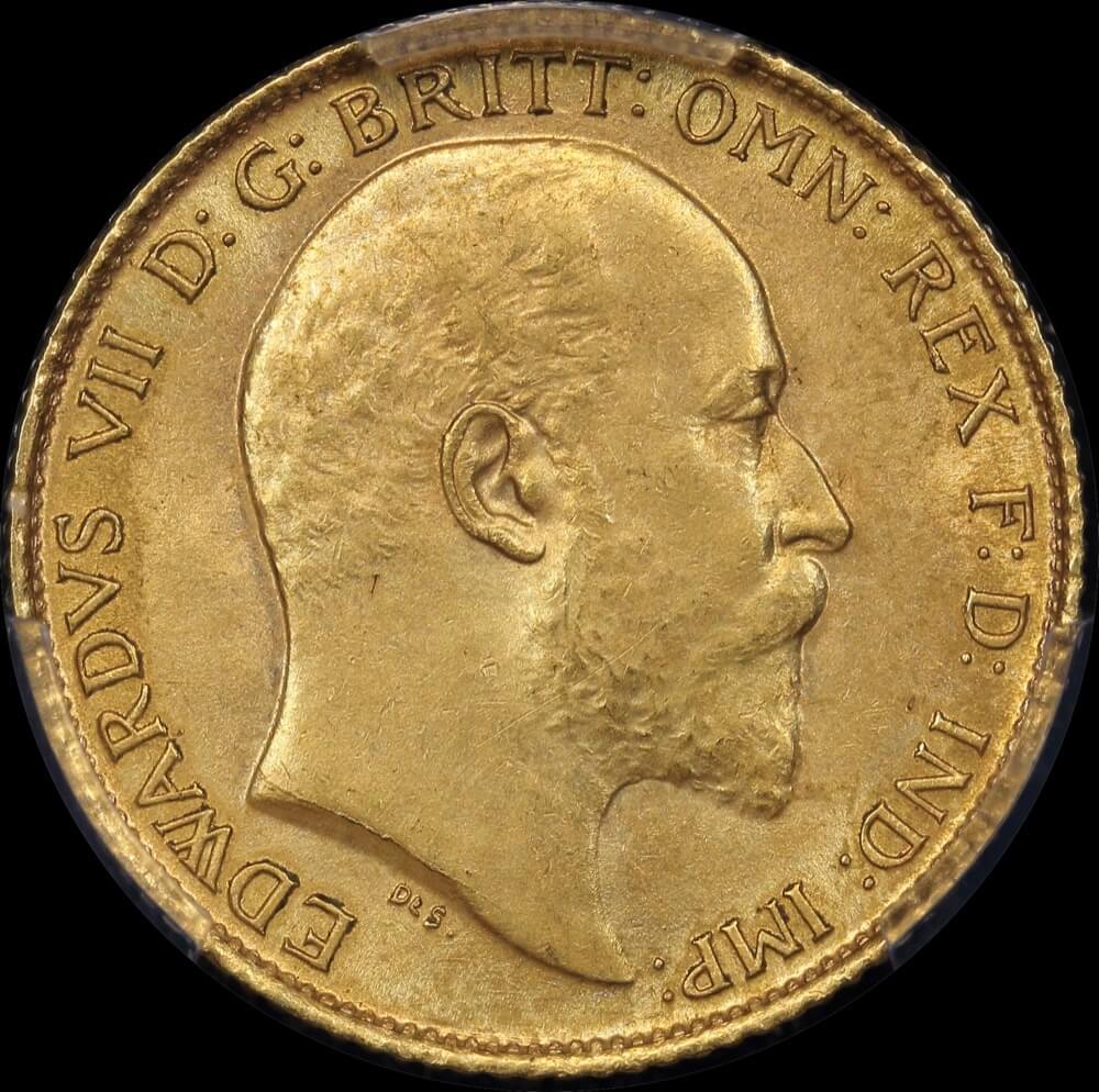 1907 M Edward VII Half Sovereign PCGS AU58 | Sterling & Currency