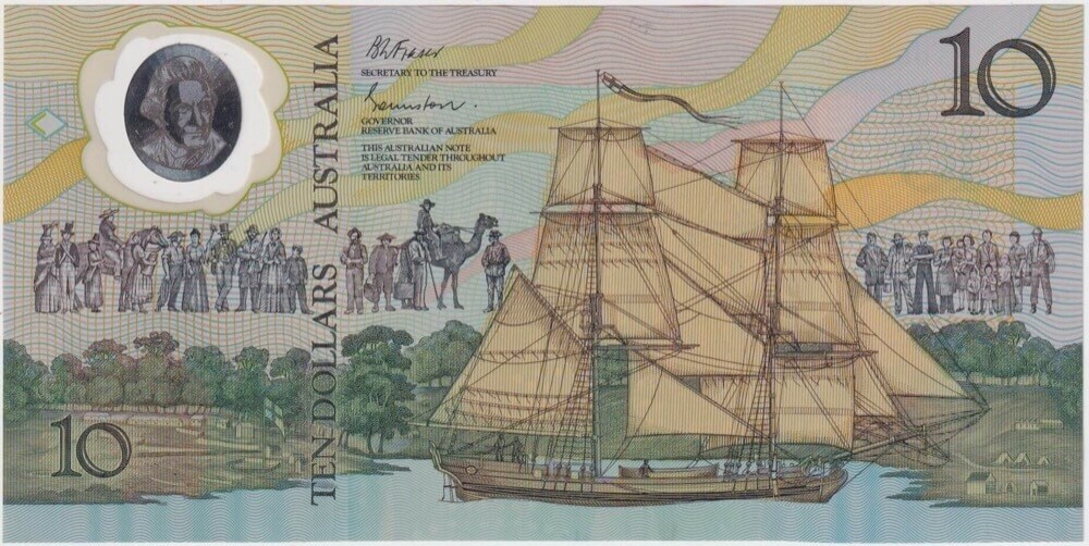 1988 $10 Note Bicentennial 2nd issue Johnston/Fraser R310b Uncirculated