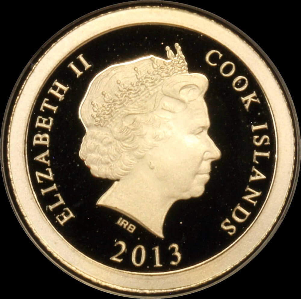 Cook Islands 2013 Gold 5 Dollar Uncirculated Coin Ned Kelly